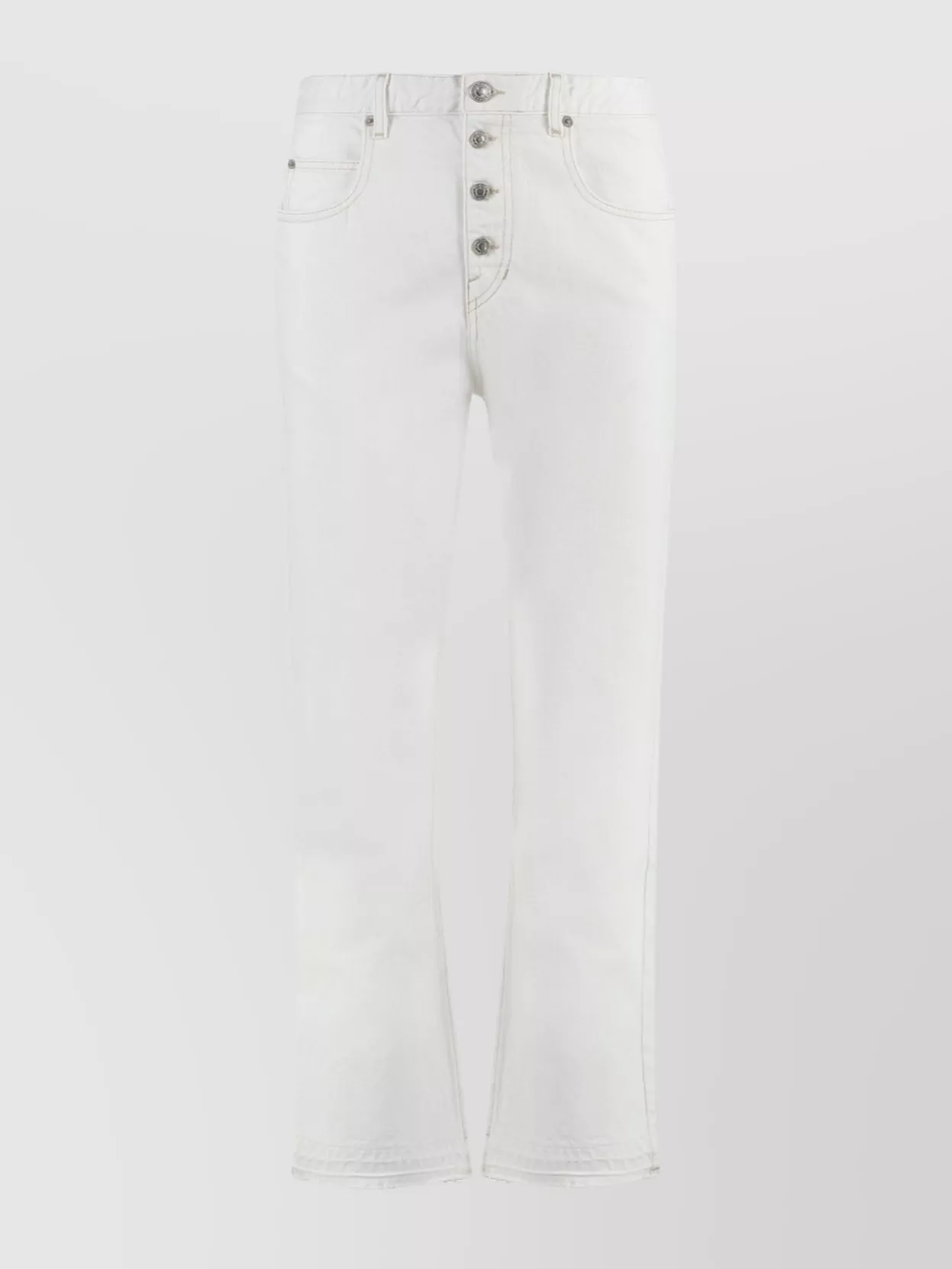 Isabel Marant Étoile 5 Pockets Straight-leg Jeans In White