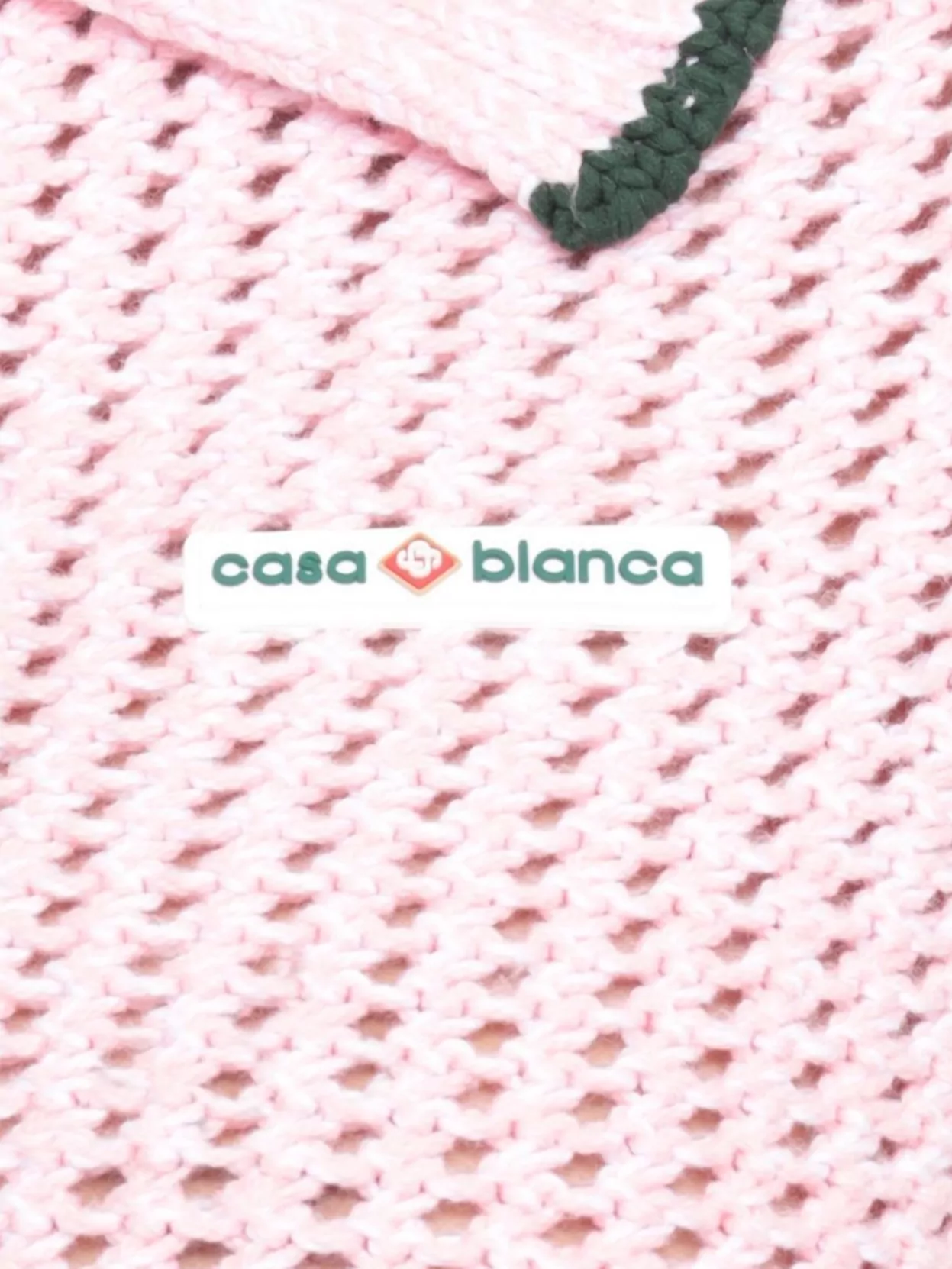 Casablanca Women's Cotton Polo Logo Patch