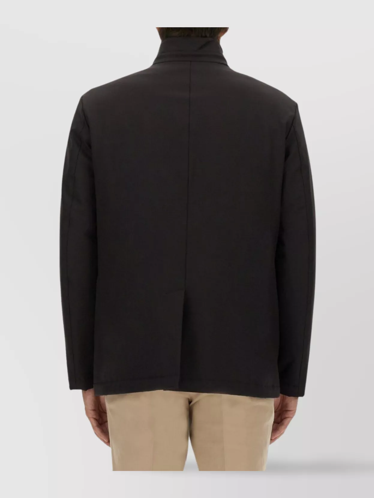 Fay High Collar Long Sleeve Jacket With Pockets