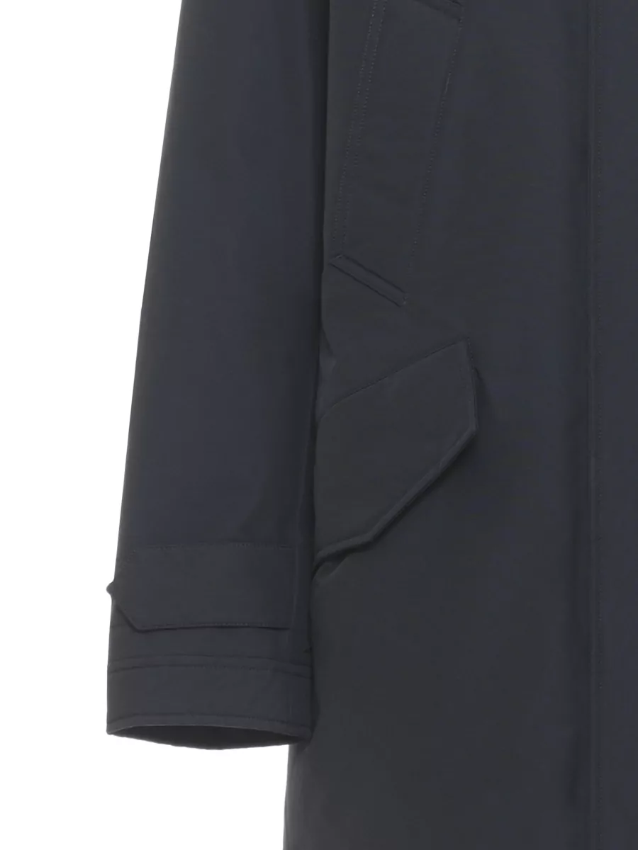 Woolrich Hooded Parka Coat Long Sleeves Pockets