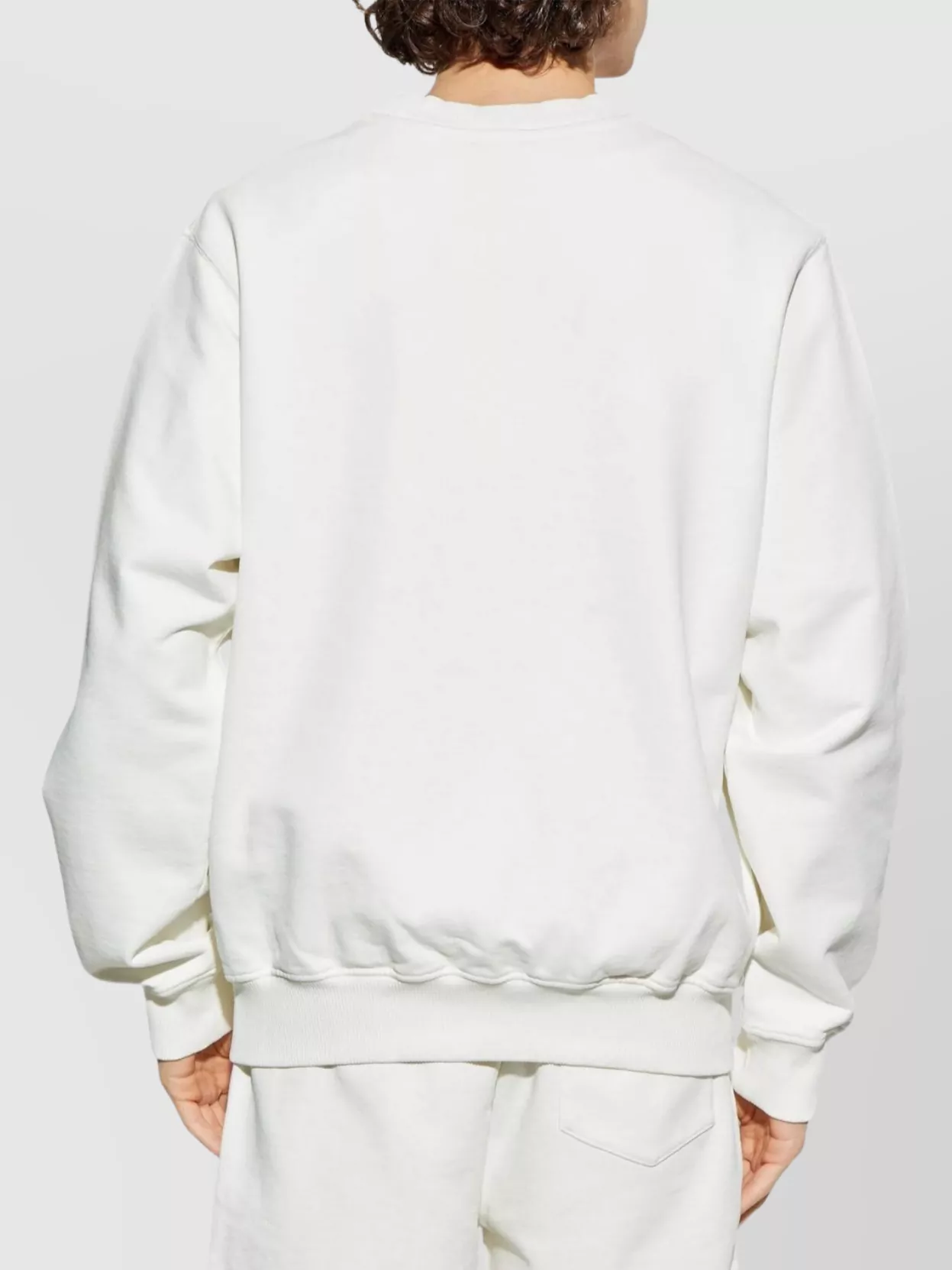Casablanca Ribbed Crew Neck Graphic Print Sweater