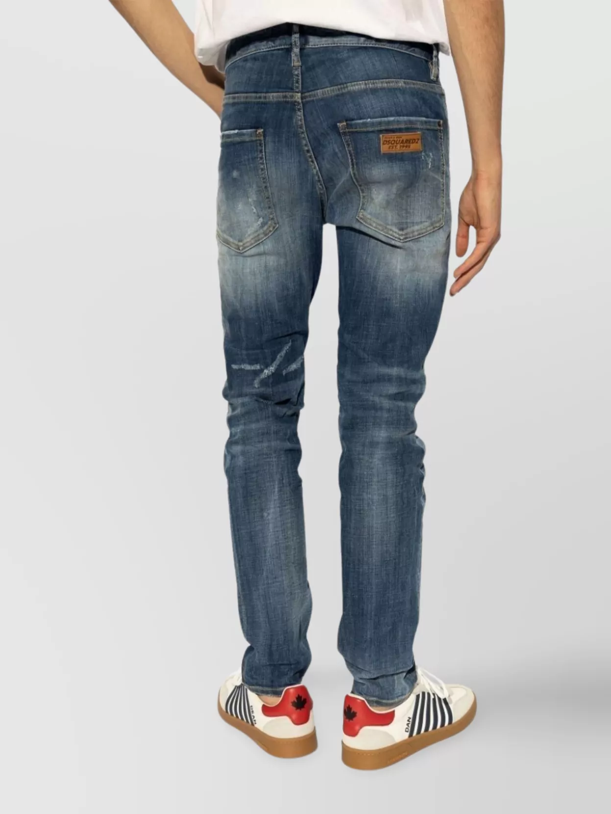 Dsquared2 Distressed Five-Pocket Trousers Belt Loops