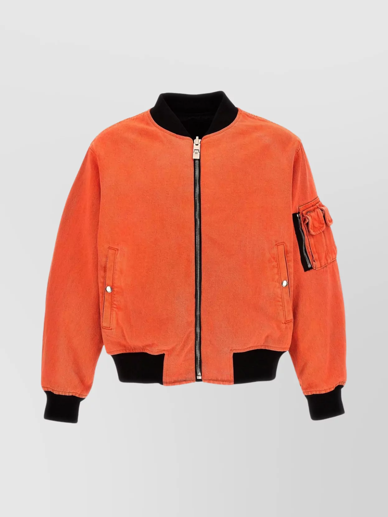 Givenchy Reversible Bomber Jacket Denim In Orange
