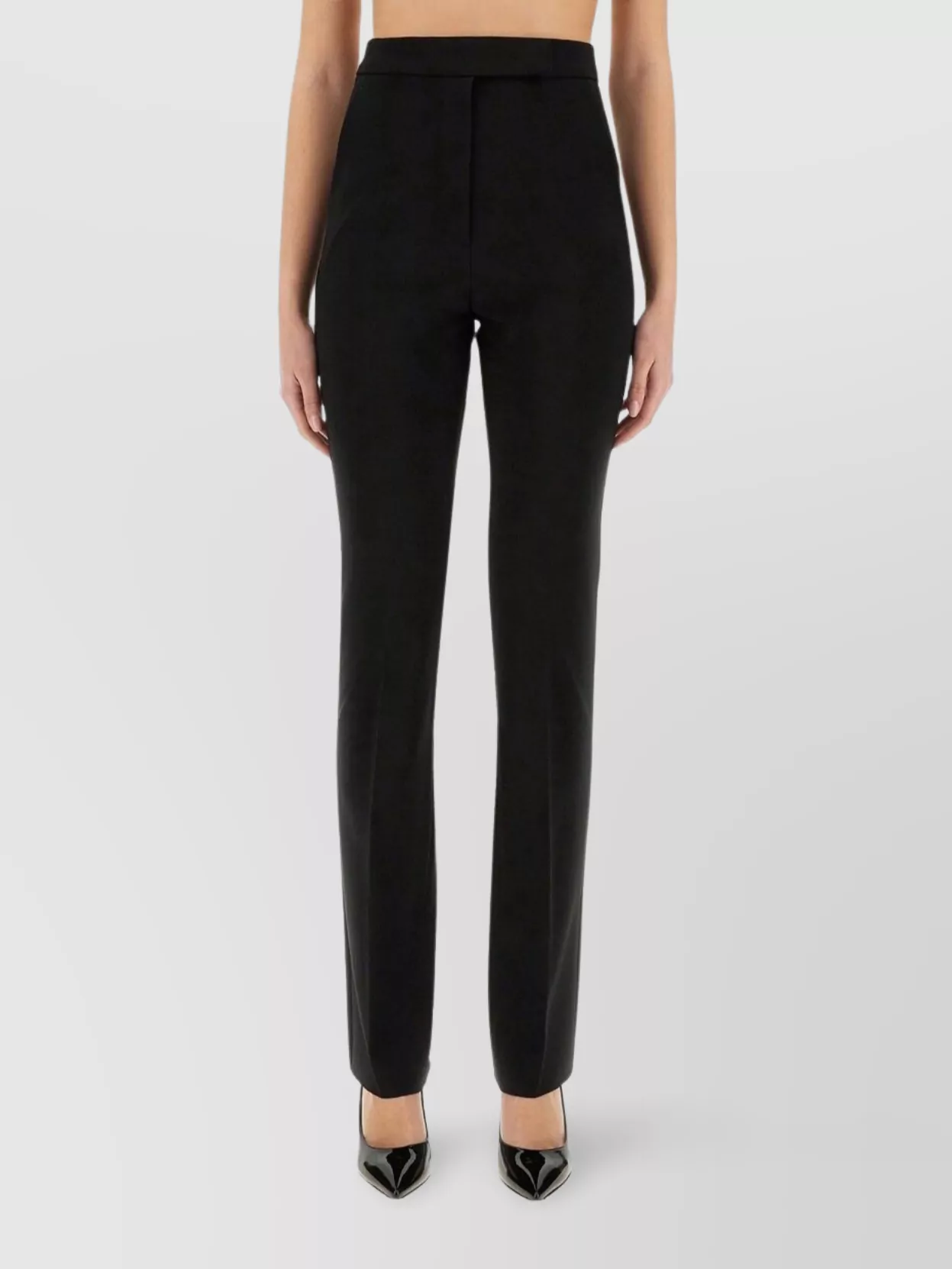 Max Mara Tailored Slim Fit Trousers Pockets Belt Loops