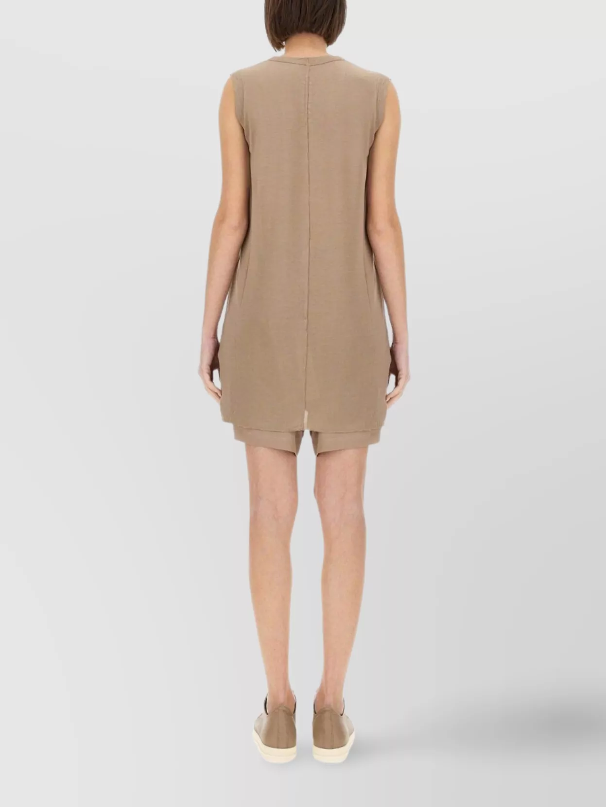 Rick Owens Comfort Fit Sleeveless V-Neck Knee-Length Top