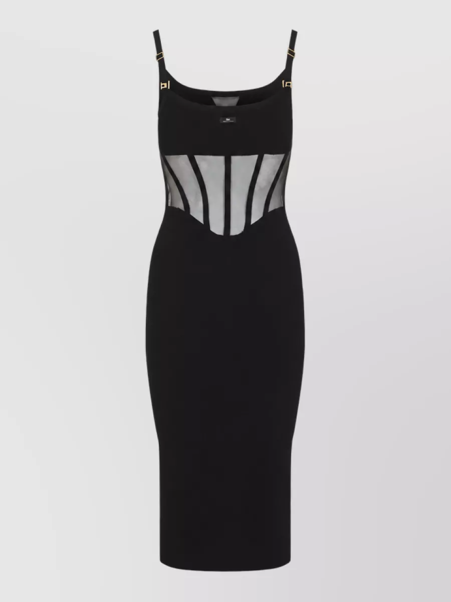 Elisabetta Franchi strapless midi dress