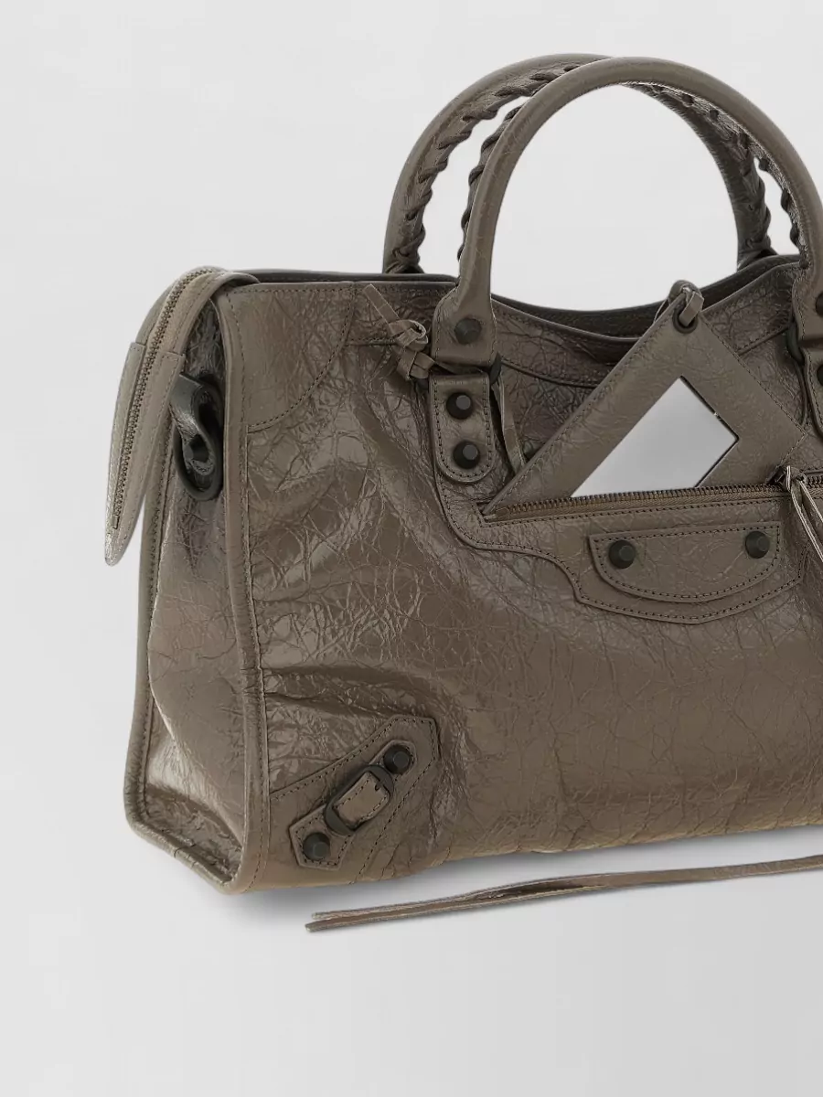 Balenciaga Le City Medium Leather Shoulder Bag