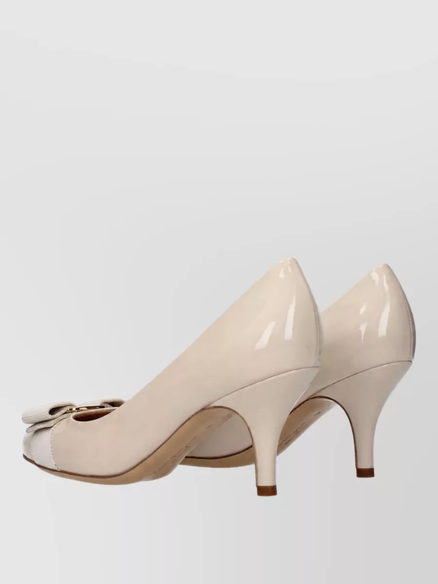 Ferragamo Patent Leather Ballerina Shoes
