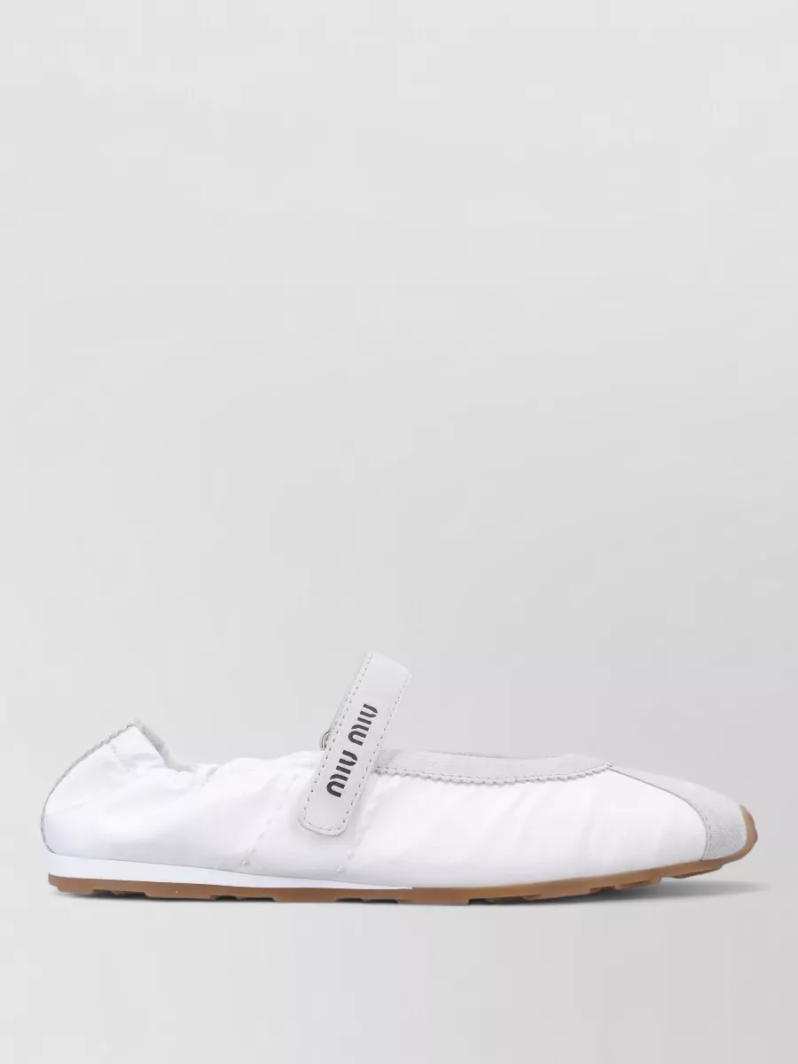 Miu Miu Technical Fabric Ballerina Shoes