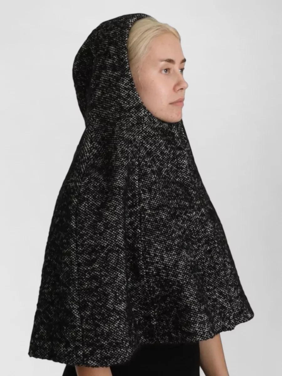 Dolce&Gabbana Wool Tweed Hooded Scarf