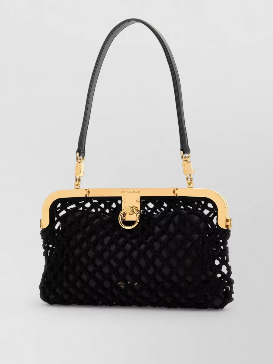 Dolce&Gabbana Amanda Fabric Clutch Bag