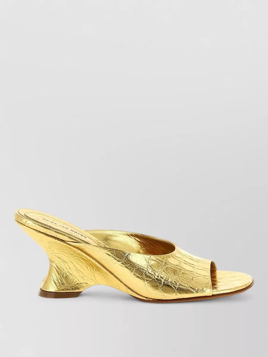 Dries Van Noten leather open-toe mules