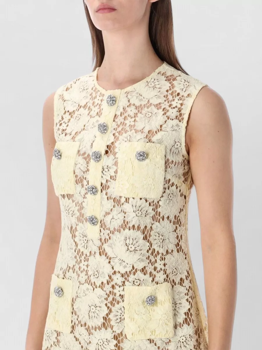 Self-Portrait Lace Sleeveless Mini Dress