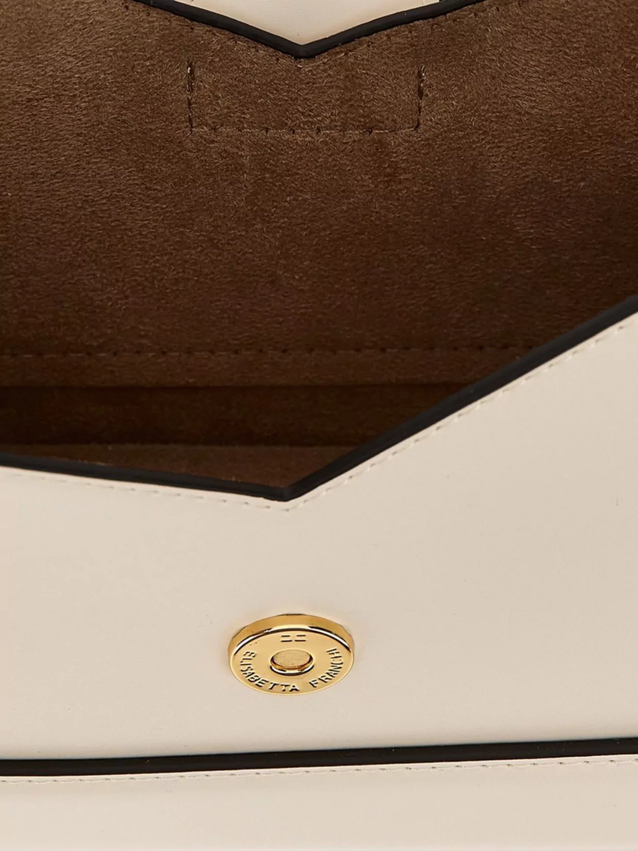 Elisabetta Franchi Structured Strap Bag Gold Hardware
