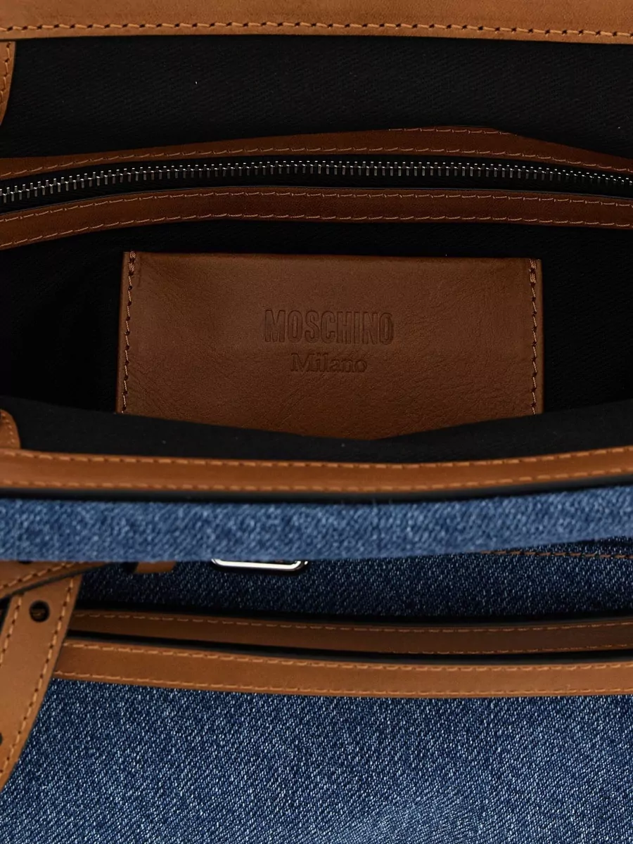 Moschino Denim Clutch Bag