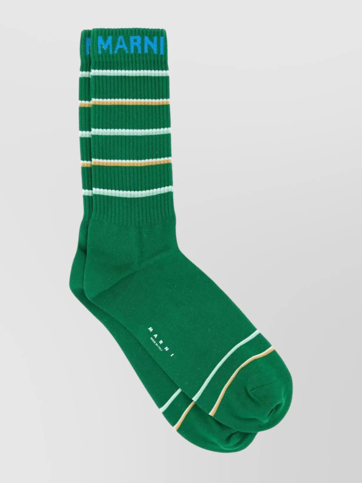 Shop Marni Striped Pattern Cotton Blend Socks
