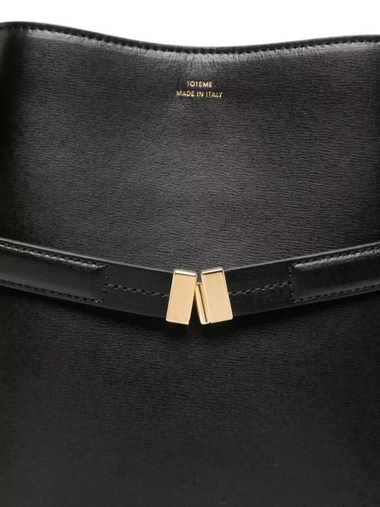 Totême Belted Leather Bucket Bag