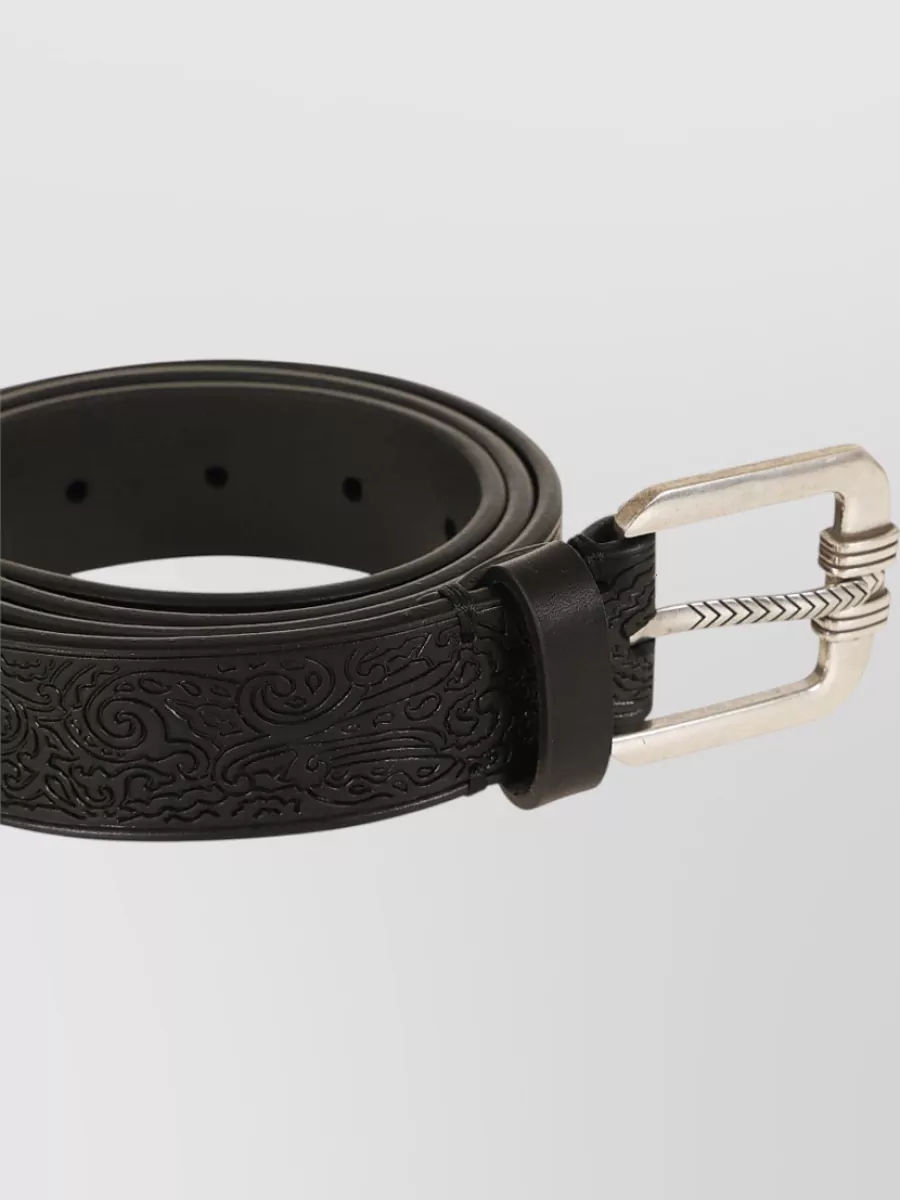 Etro Embossed Leather Belt