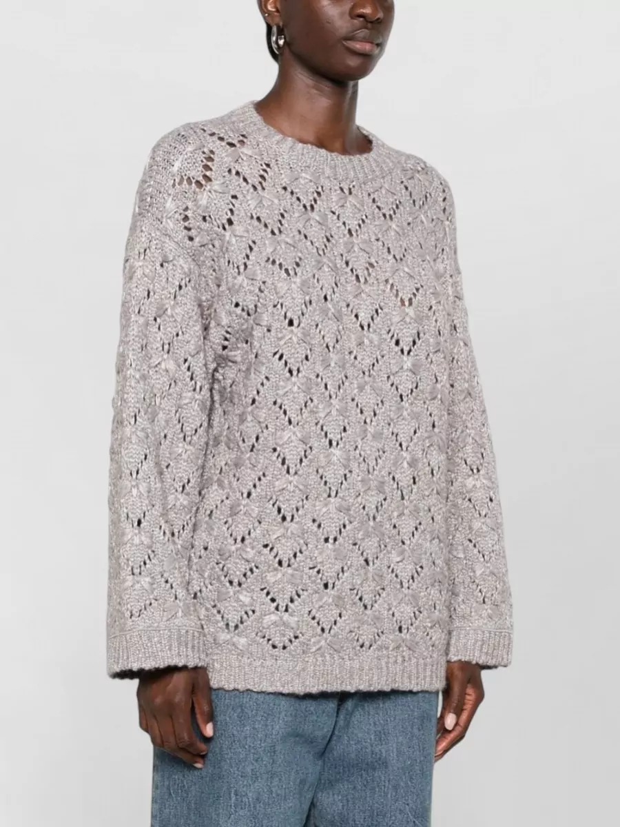 Fabiana Filippi Open-Knit Wool Alpaca Jumper