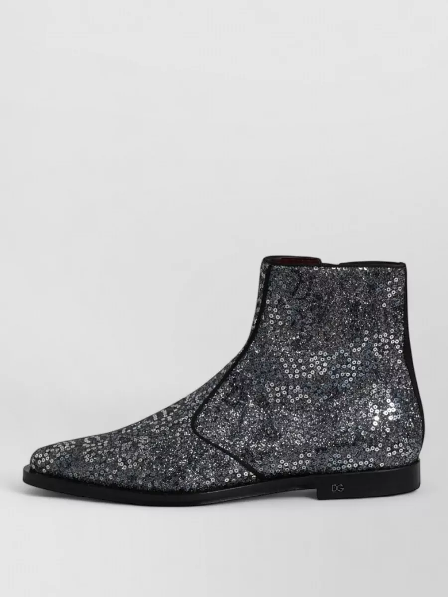 Dolce&Gabbana Sequined Chelsea Boots