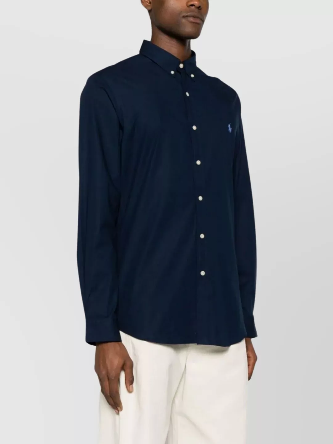 Ralph Lauren Long Sleeve Button-Down Collar Shirt With Cuffs