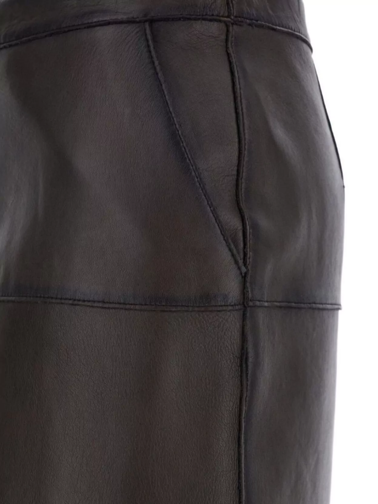 P.a.r.o.s.h Midi Skirt With High Waist Design In Brown