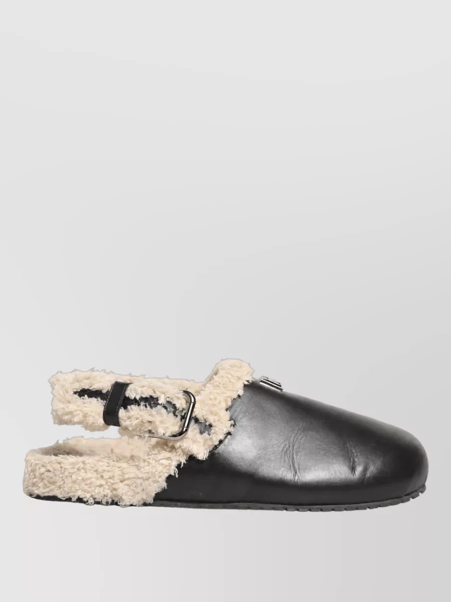 Dolce&Gabbana Shearling Slides