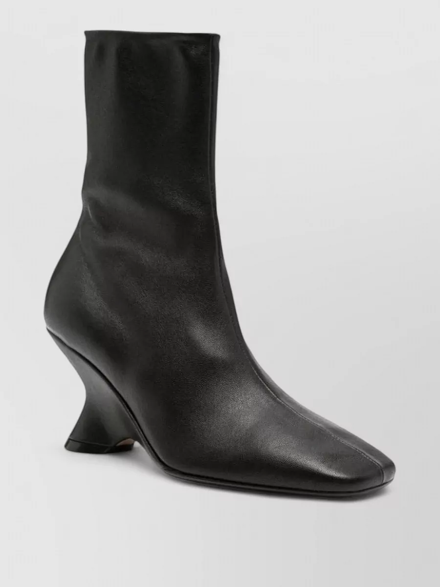 Dries Van Noten leather heeled ankle boots