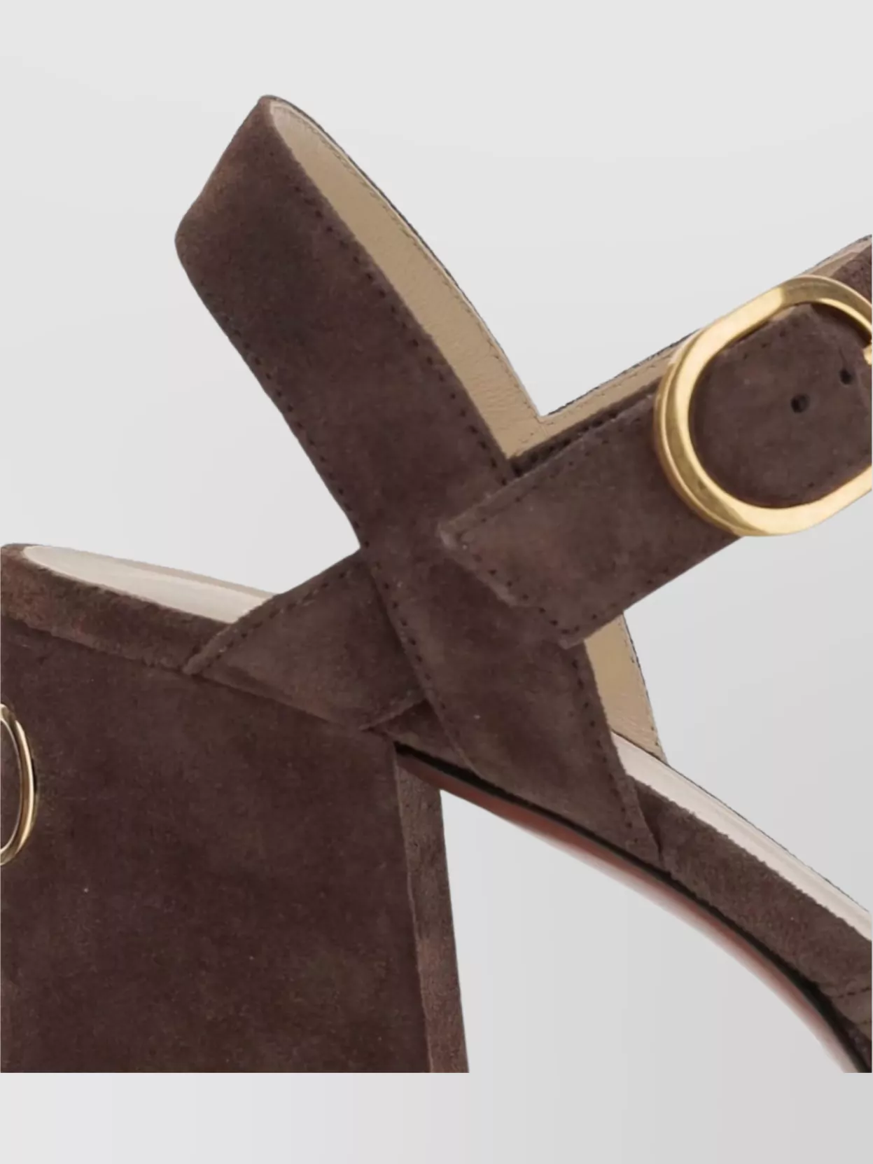Valentino Garavani Fawcette Suede Platform Sandals With 100Mm Heel