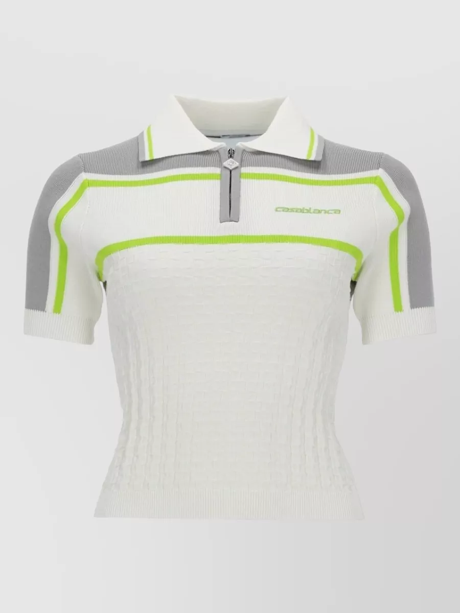 Casablanca cropped polo mini dress