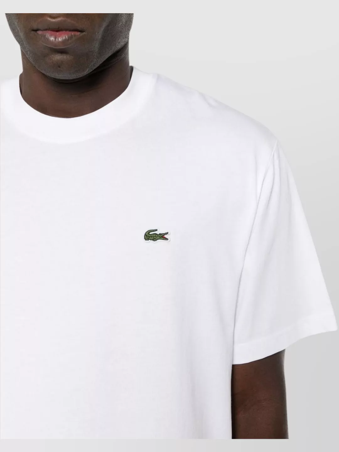Lacoste Straight Hem Short Sleeve Crew Neck T-Shirt