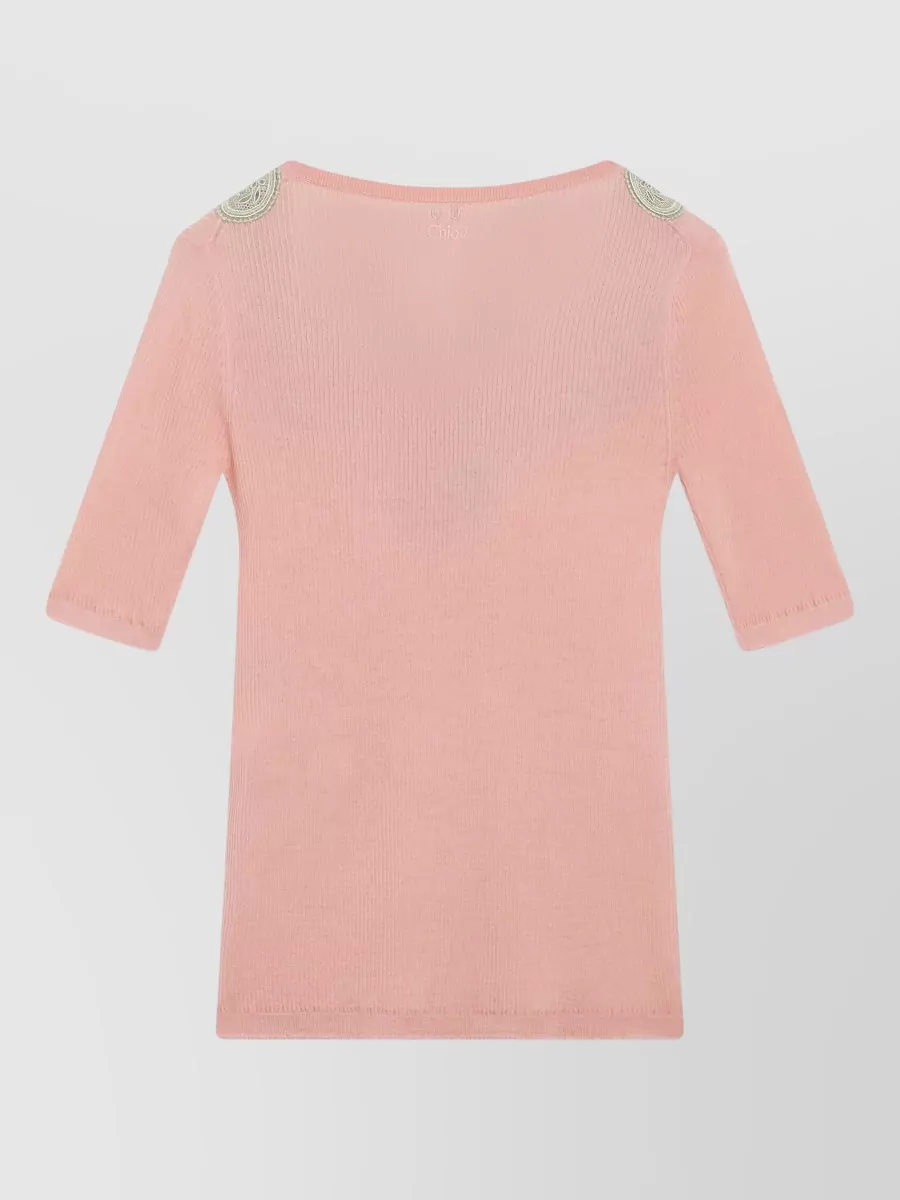 Chloé Fine-Knit Wool T-Shirt