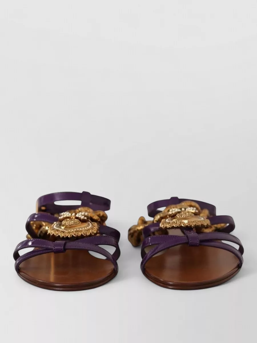 Dolce&Gabbana leather flat sandals