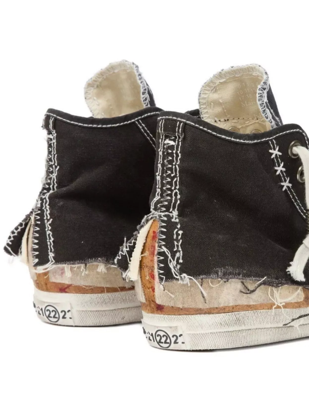 Maison Margiela Sneakers With Unique Distressed Design
