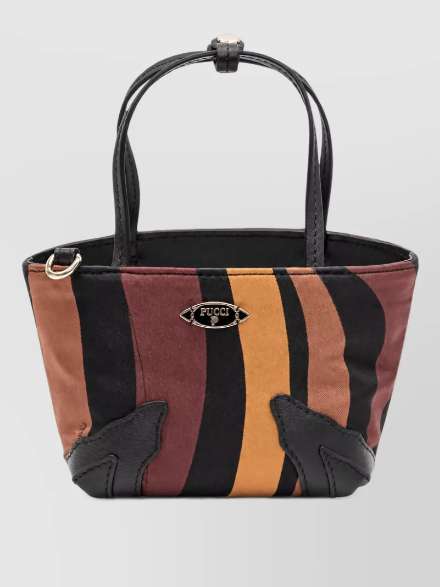 Pucci silk printed mini bucket bag