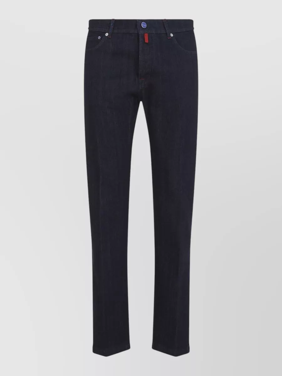 Kiton Denim Slim Straight-Leg Jeans