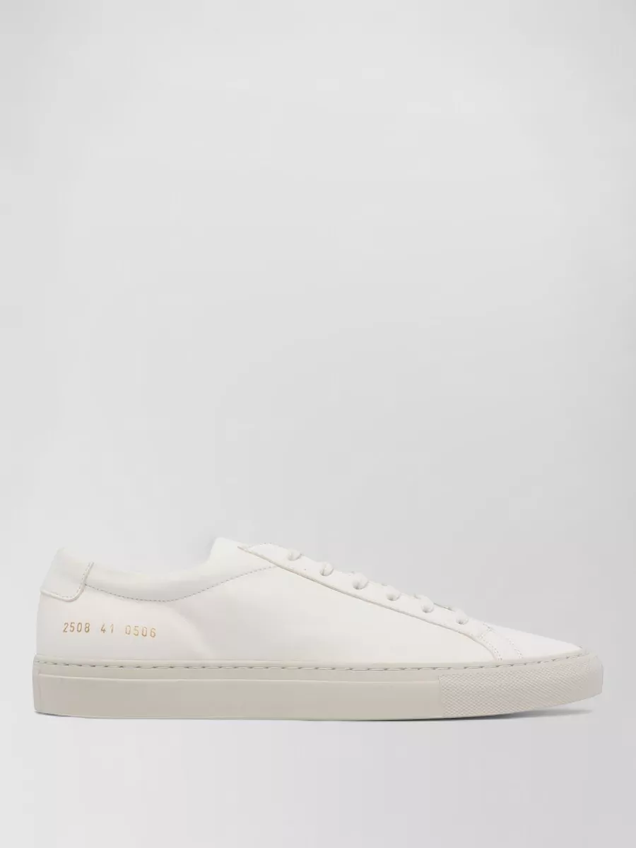 Common Projects Round Toe Low Top Leather Sneakers