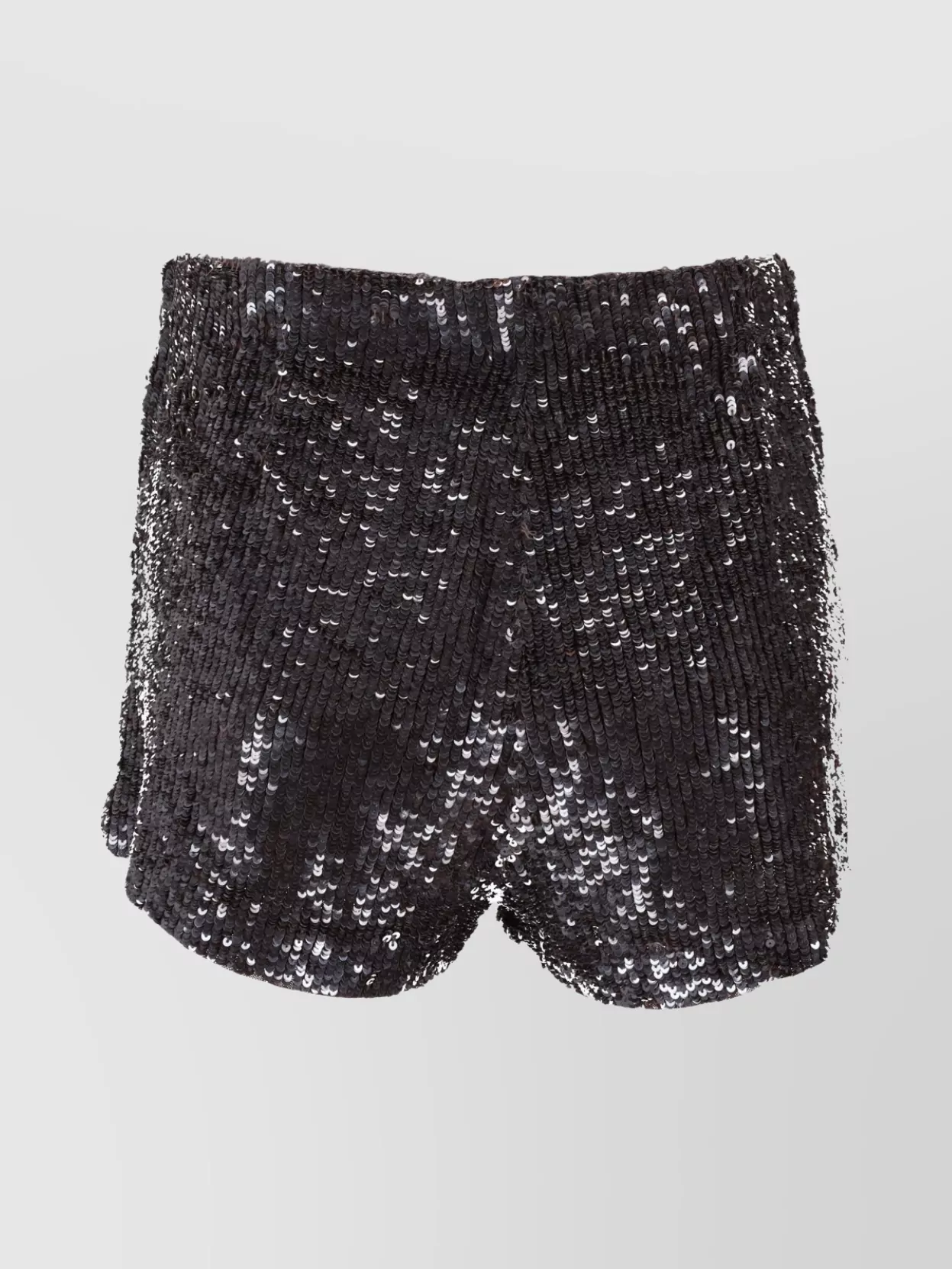 P.a.r.o.s.h Stylish Shorts With Sequin Detail And Elastic In Black
