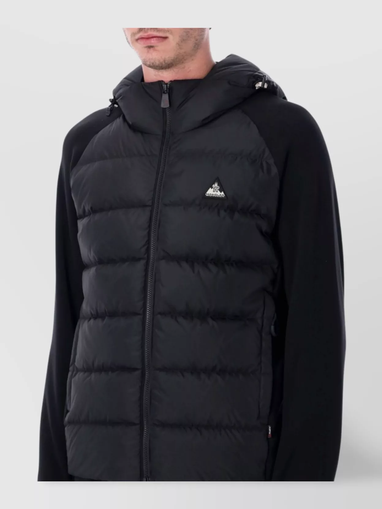 Moncler Grenoble Hybrid Fleece Jacket Adjustable Hood