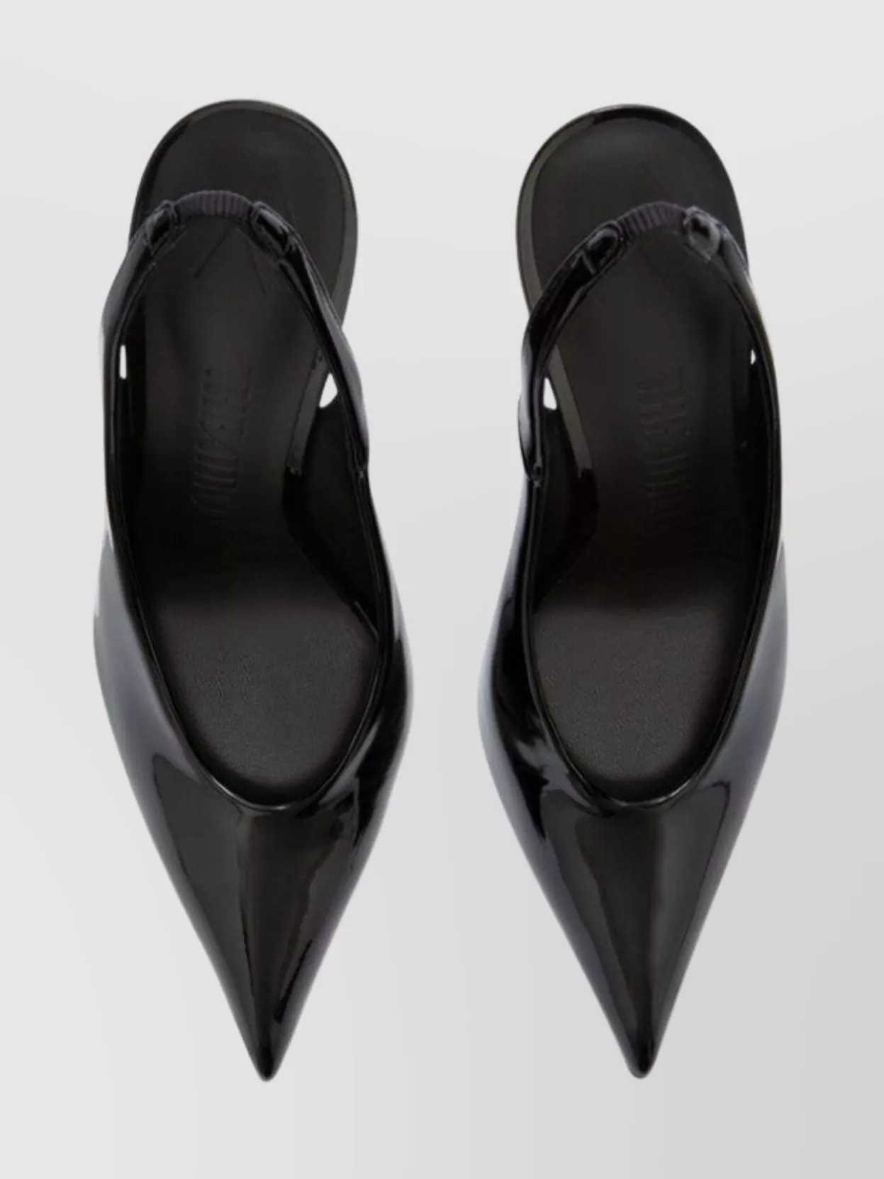 The Attico Glossy Finish Slingback Pumps 95Mm