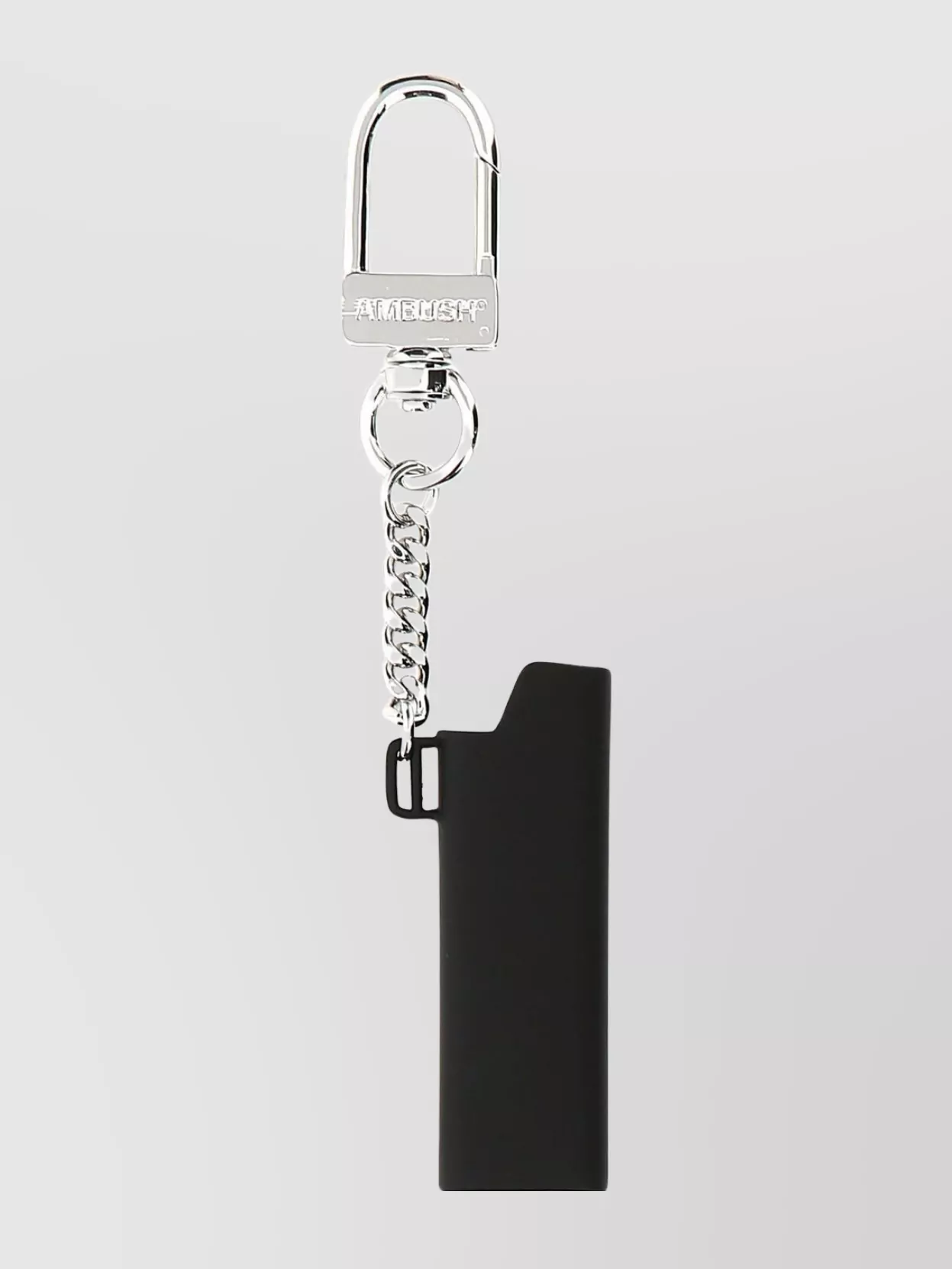 Shop Ambush Metal Link Keyring With Enameled Holder In Black