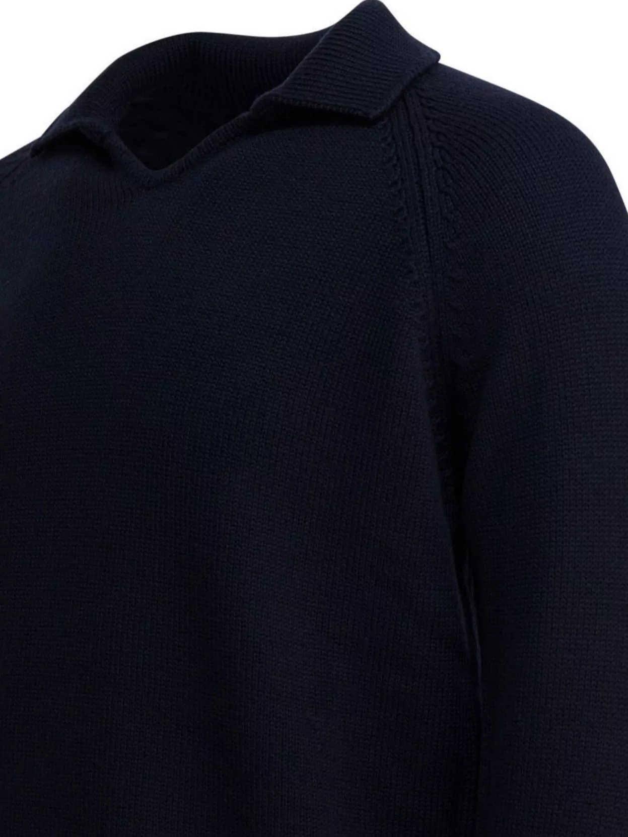 Zanone Long Sleeve Ribbed Knit Sweater