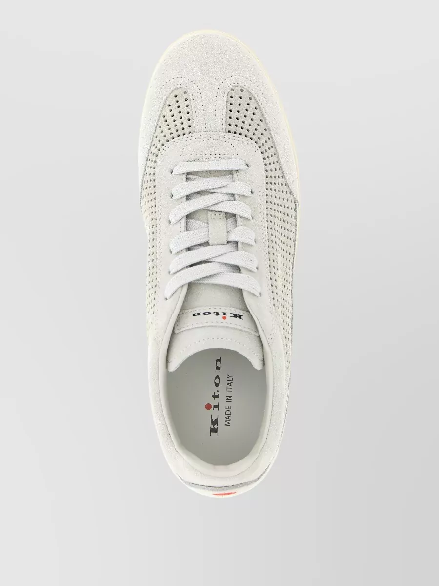 Kiton Suede Low-Top Sneakers