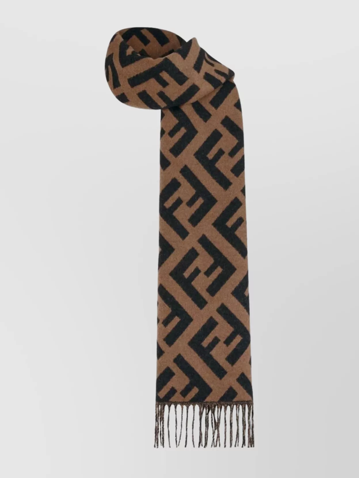 Fendi Cashmere Scarf Featuring Jacquard Design