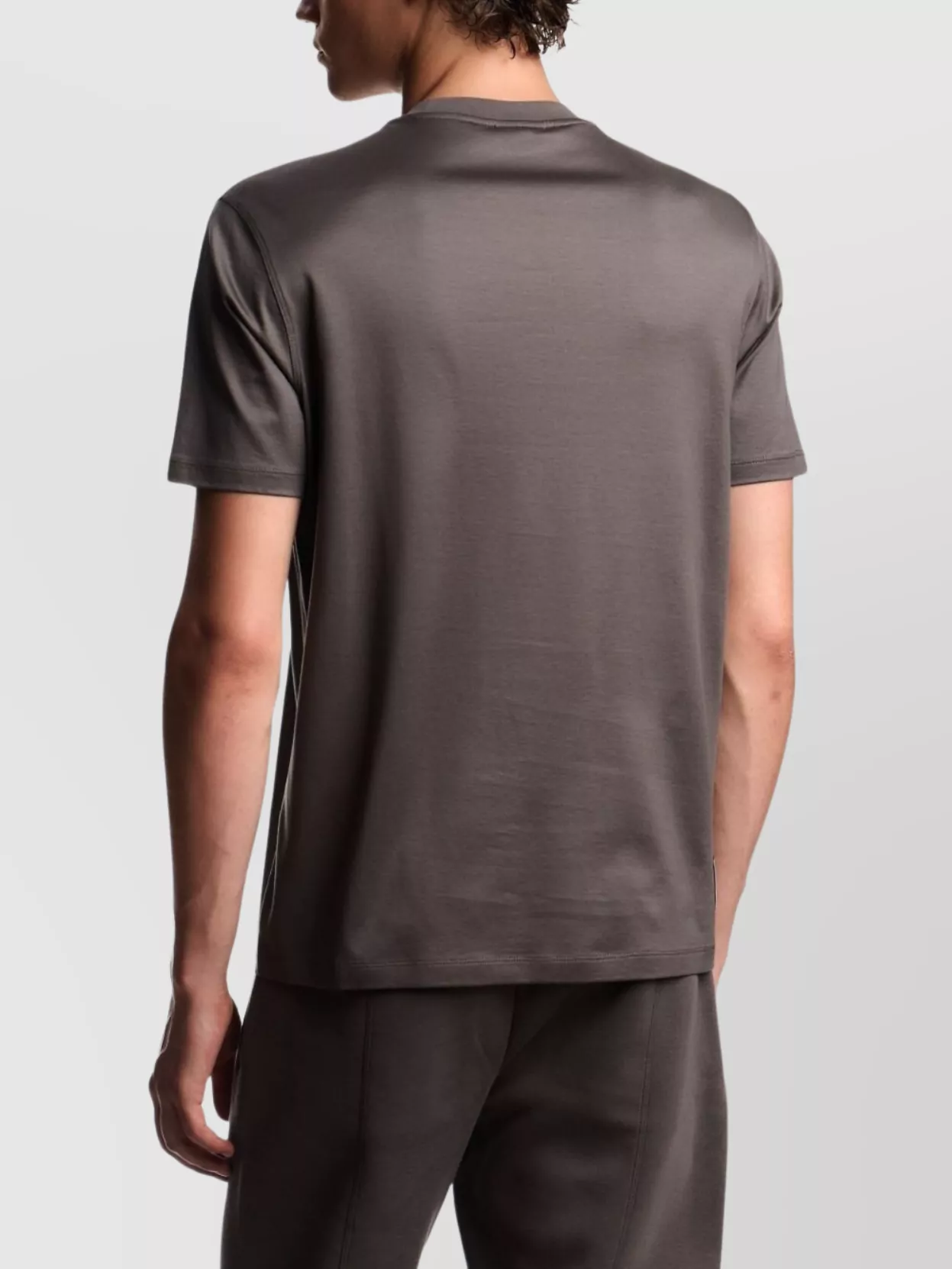 Emporio Armani Crew Neck Cotton Blend T-Shirt