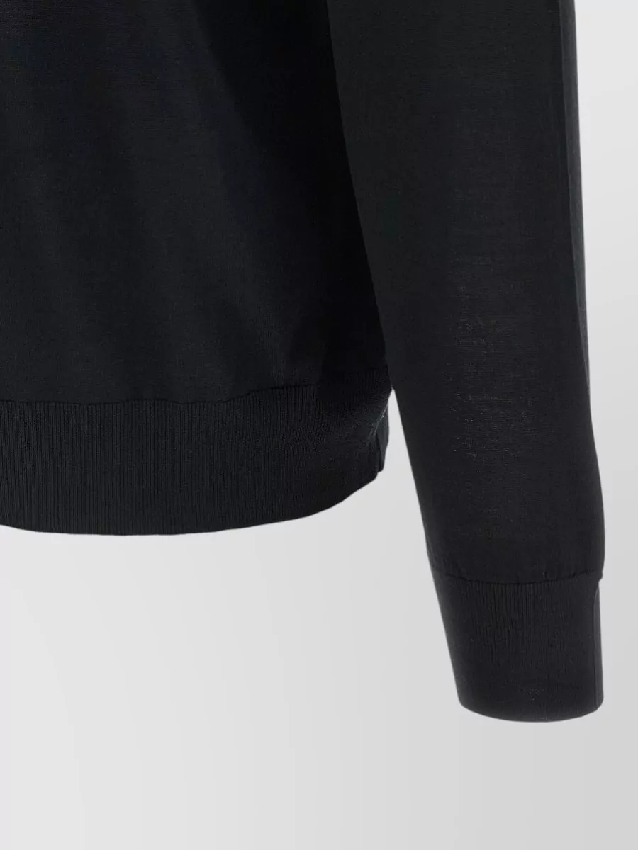 Kiton Wool Half-Zip Sweater