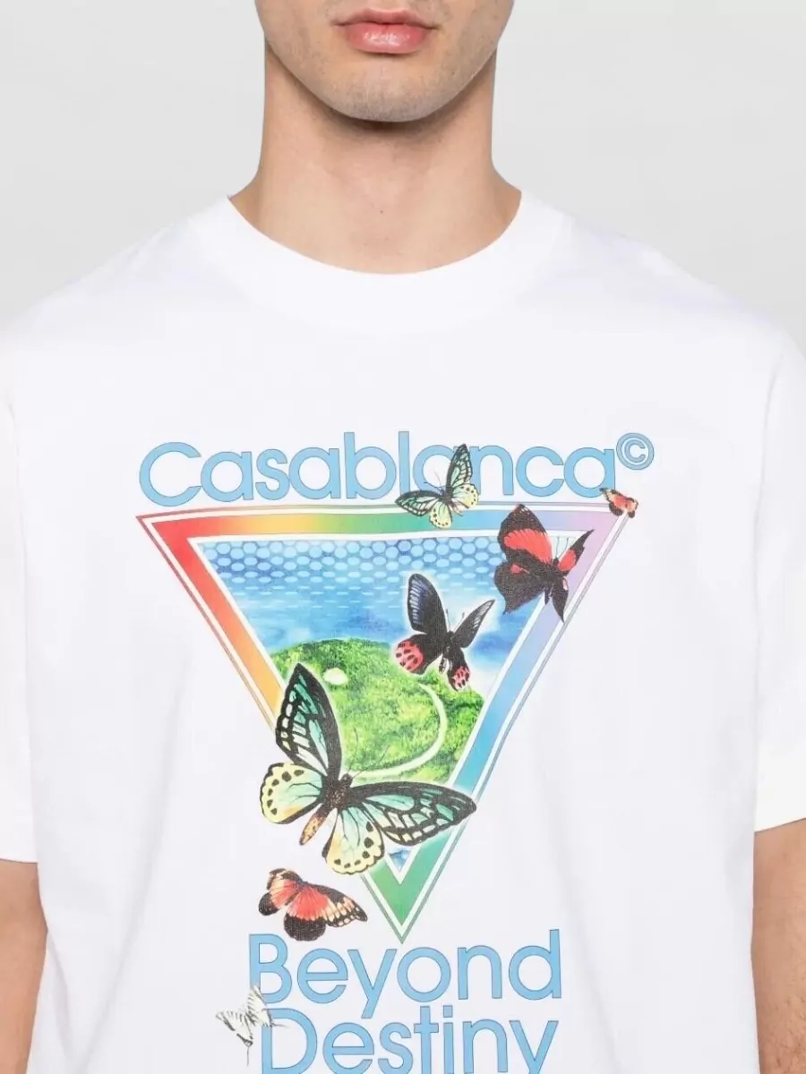 Casablanca Tennis Club Icon Destiny Graphic T Shirt
