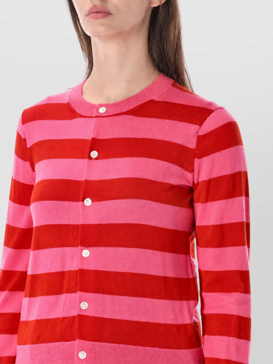 Comme Des Garçons Striped Cardigan