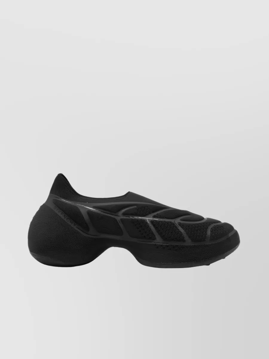Shop Givenchy Tk-360 Mesh Chain Slip-on Sneakers In Black