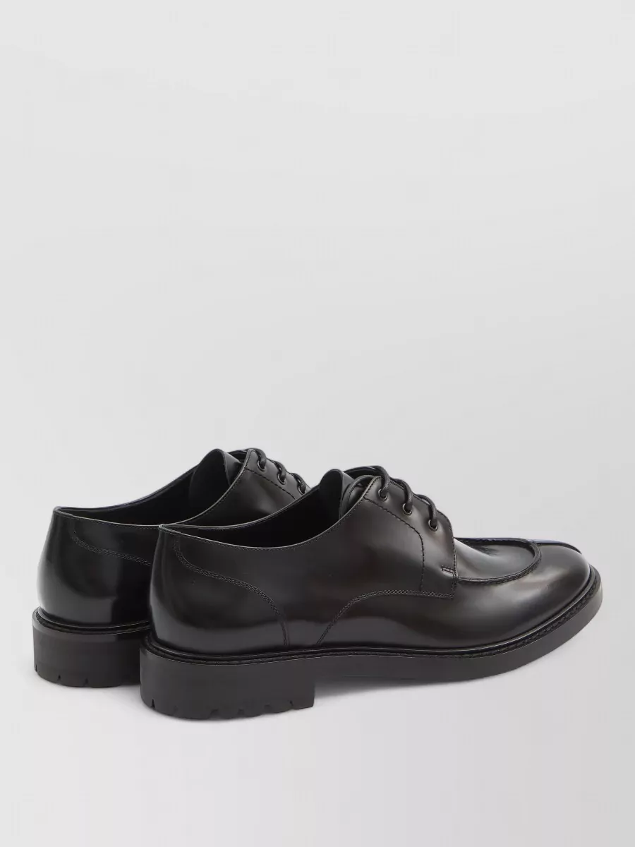 Saint Laurent Derby Lino Lace Up Leather Shoes